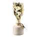 Ceramic Pot Arrangement with Bottom Grass and Sola Thai Rose - Yellow