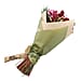 Hand Tied Small Round Bouquet With Spray Bottle - Brown and Red