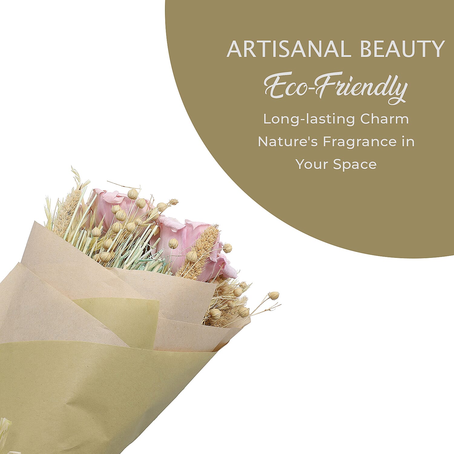 Hand Tied Floral Bouquet with Essential Oil - Lilac Lavender