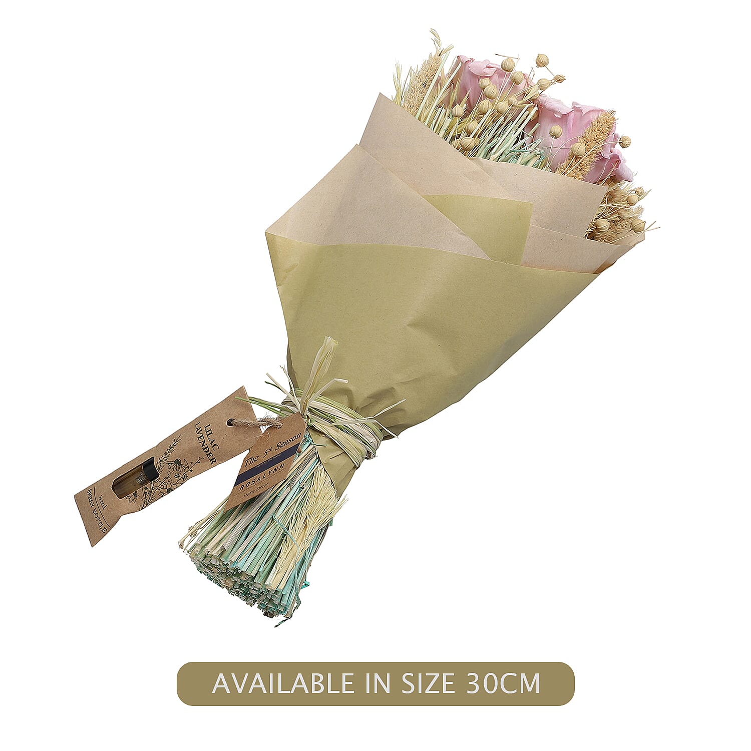 Hand Tied Floral Bouquet with Essential Oil - Lilac Lavender