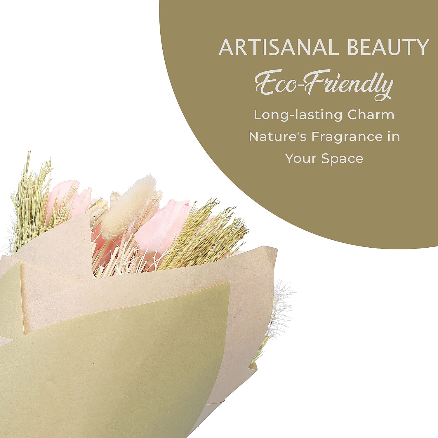 Hand Tied Floral Bouquet with Essential oil  - Rose