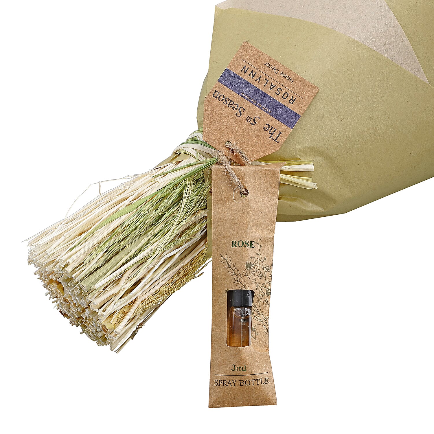 Hand Tied Floral Bouquet with Essential oil  - Rose