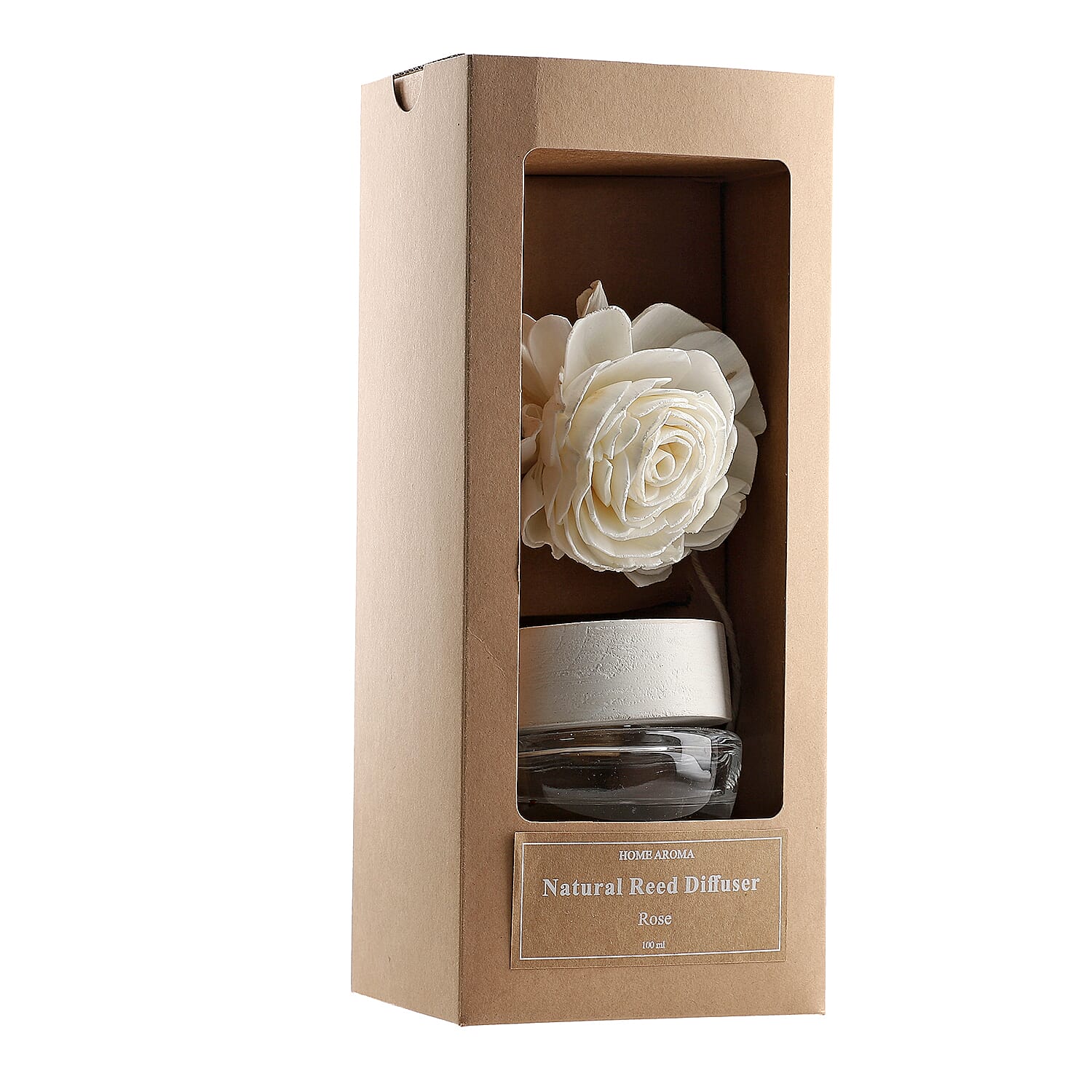 Natural Aroma Diffuser with Sola Beauty Rose - 100ml