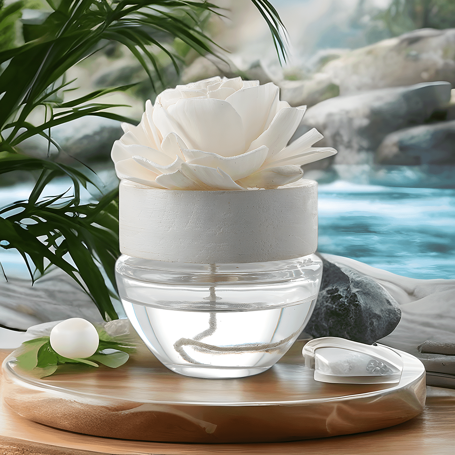 Natural Aroma Diffuser with Sola Beauty Rose - 100ml