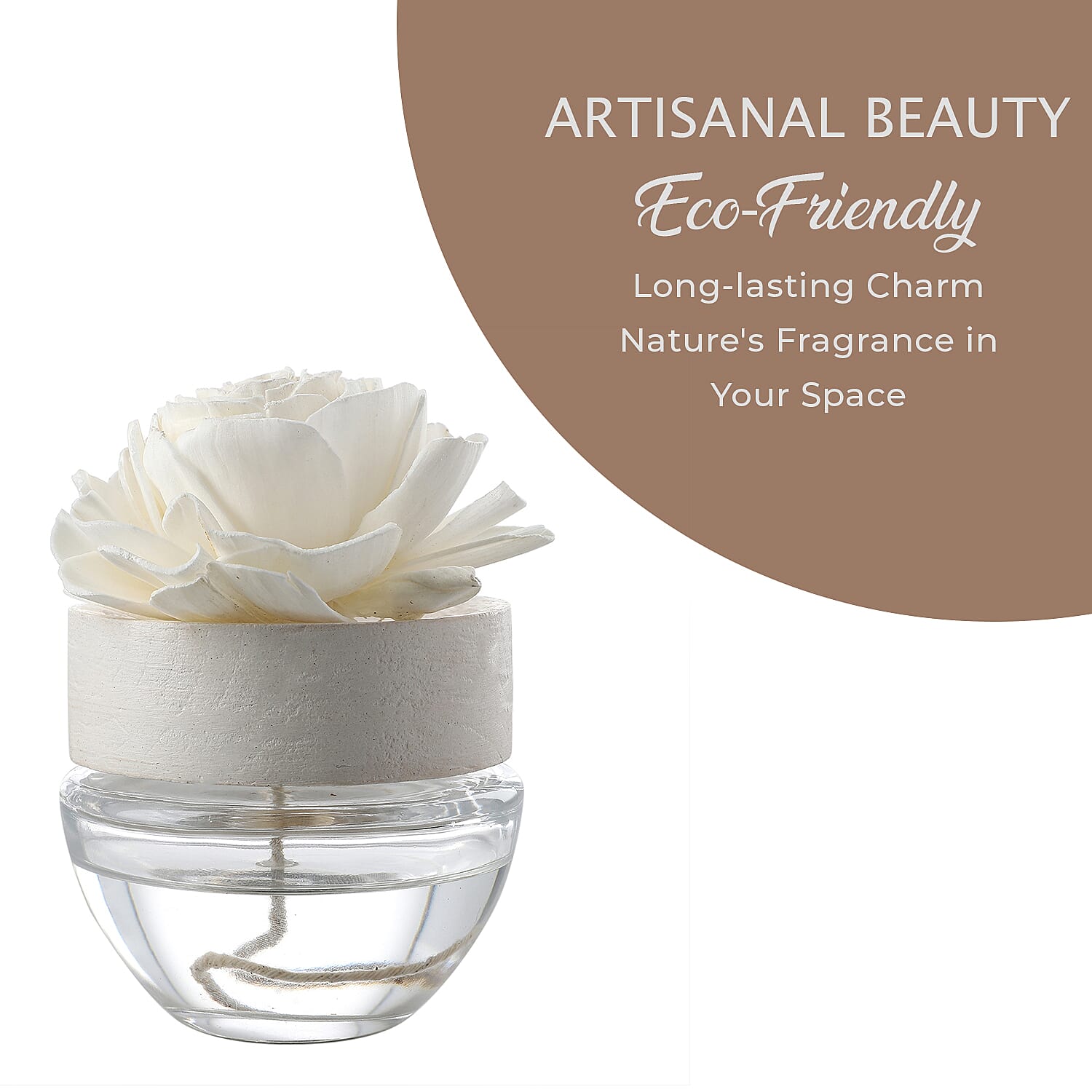 Natural Aroma Diffuser with Sola Beauty Rose - 100ml