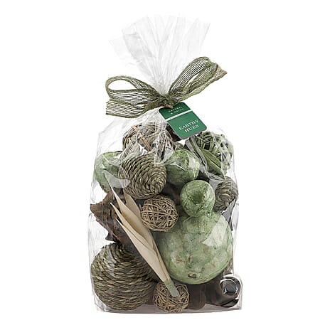 Table Decoration (Size 18x26x1 cm) - Green & Brown