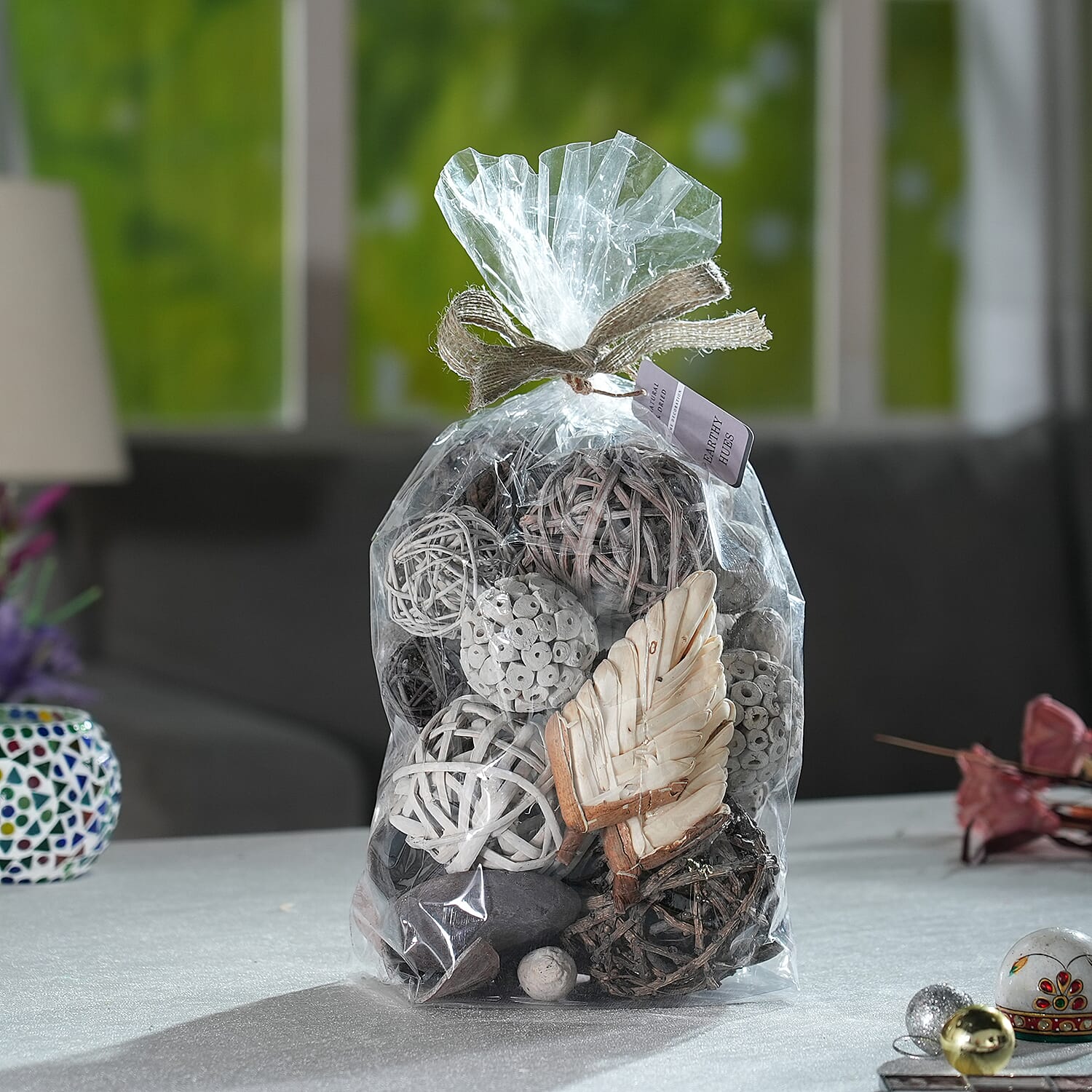 Mothers Day Deal Deco Pot Pourri Gift Wrapped - Grey