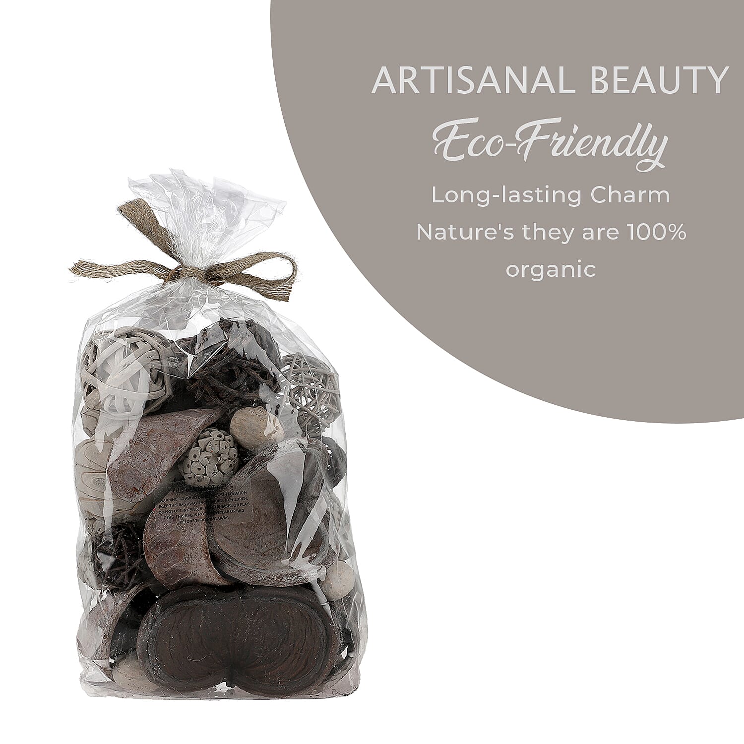 Mothers Day Deal Deco Pot Pourri Gift Wrapped - Grey