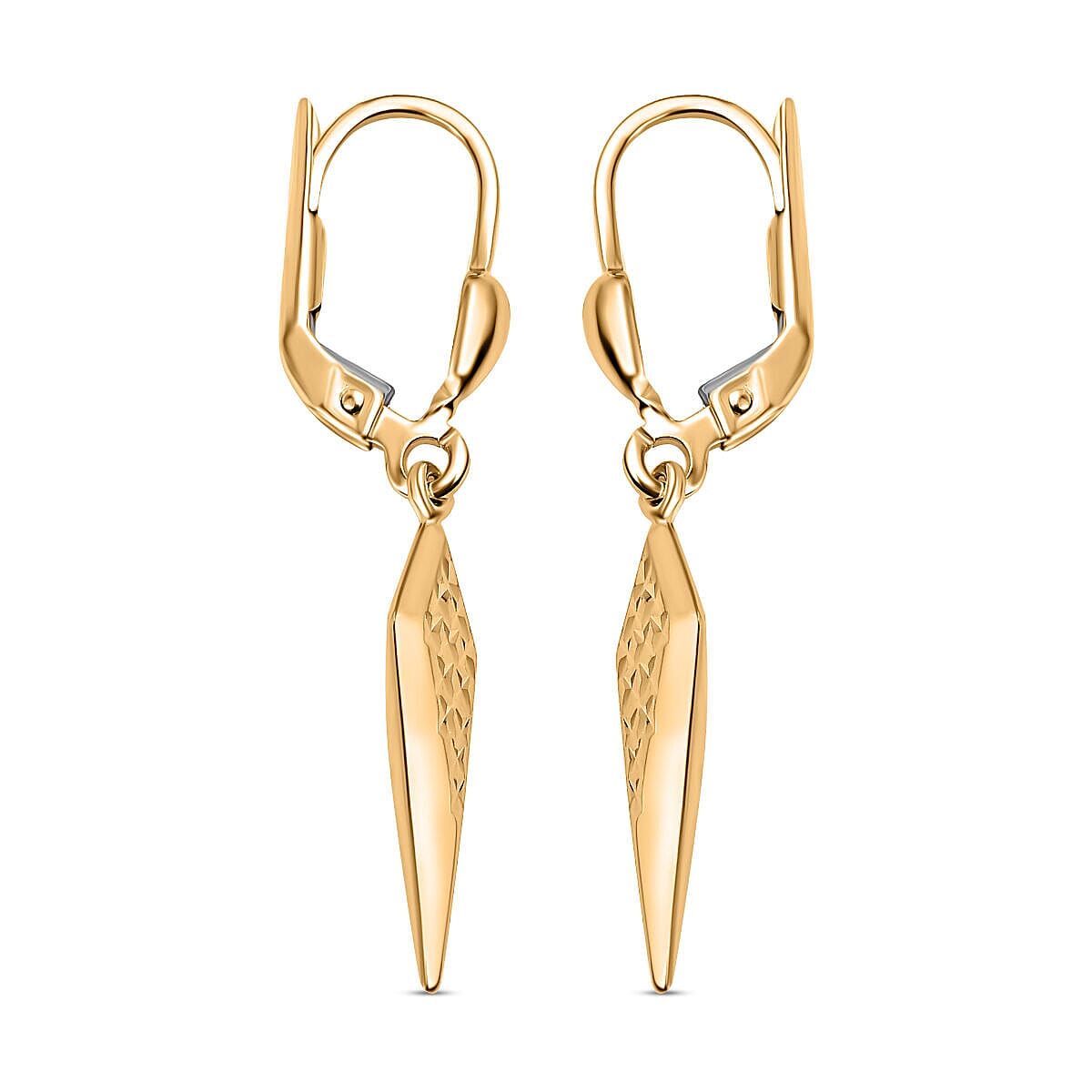 9K Yellow Gold Drop Earrings