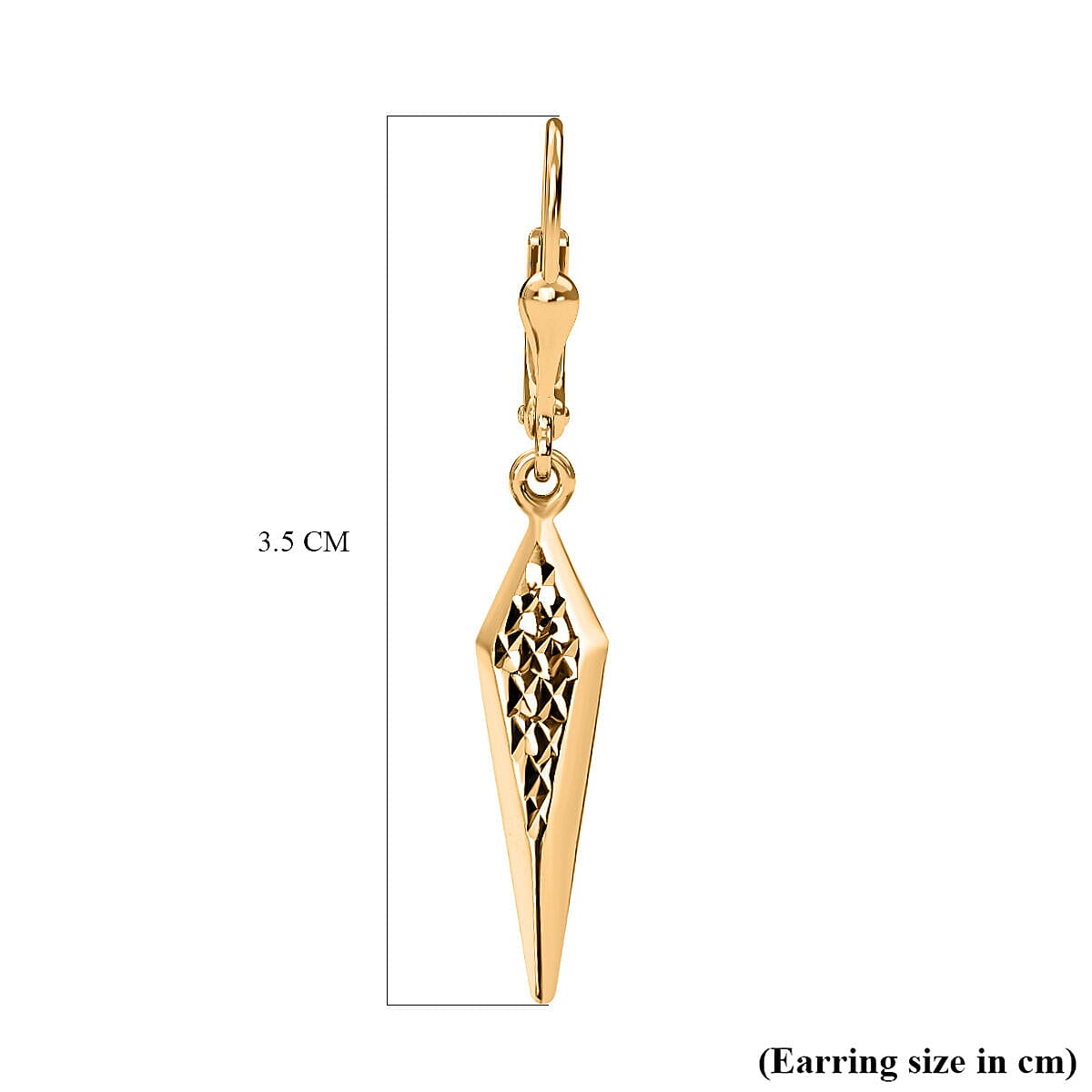 9K Yellow Gold Drop Earrings