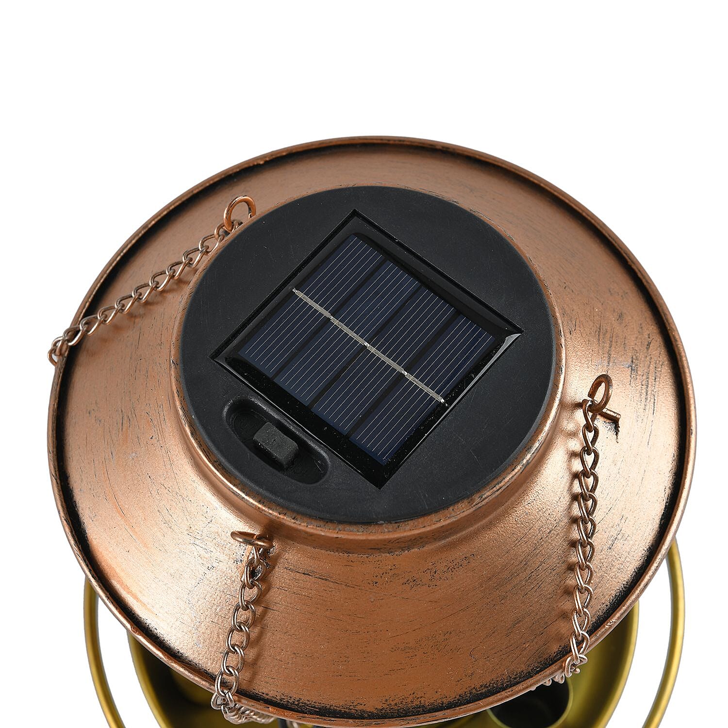 Solar Powered Bird Feeder Lamp with IP65 Waterproof (Size 36x18 cm) - Bronze