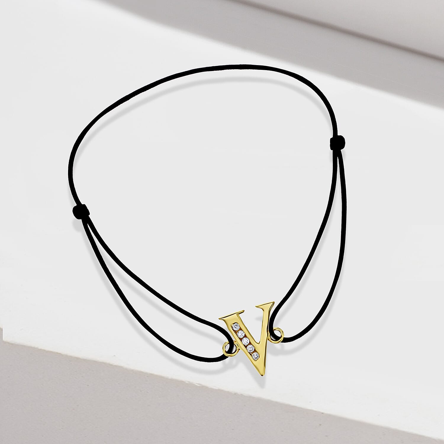 9K Yellow Gold  A   Cubic Zirconia  Bracelet (Size - 8) 0.03 ct,  Gold Wt. 0.46 Gms  0.025  Ct.