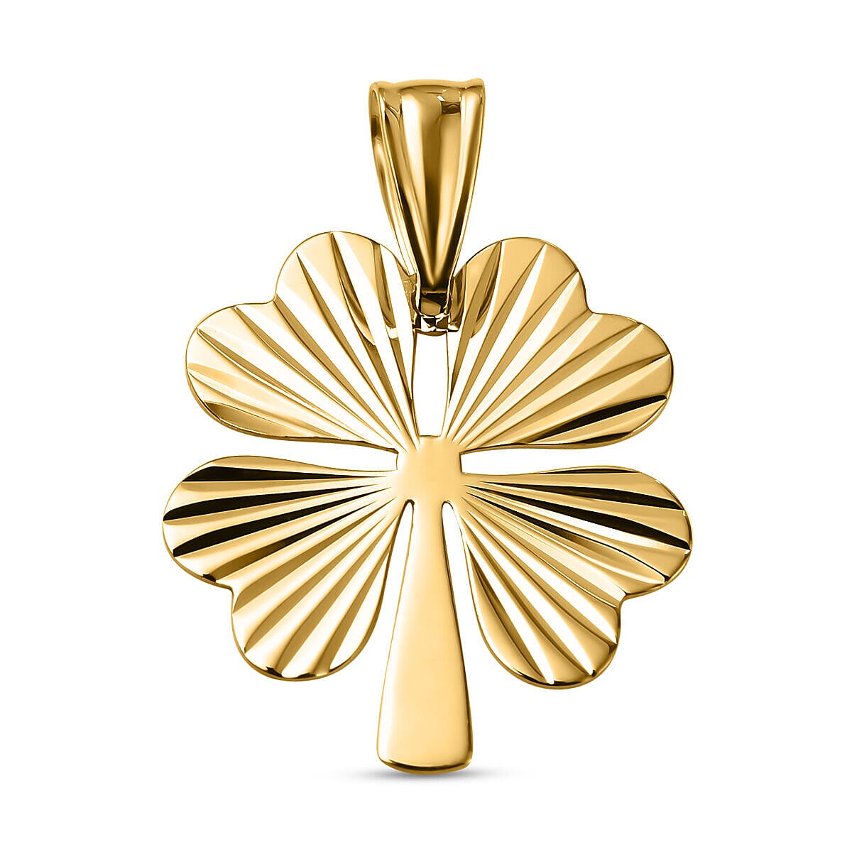 9K Yellow Gold Clover Pendant