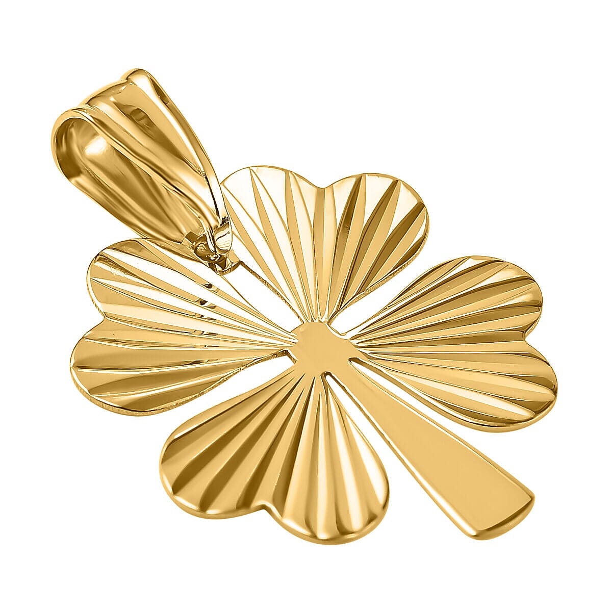 9K Yellow Gold Clover Pendant
