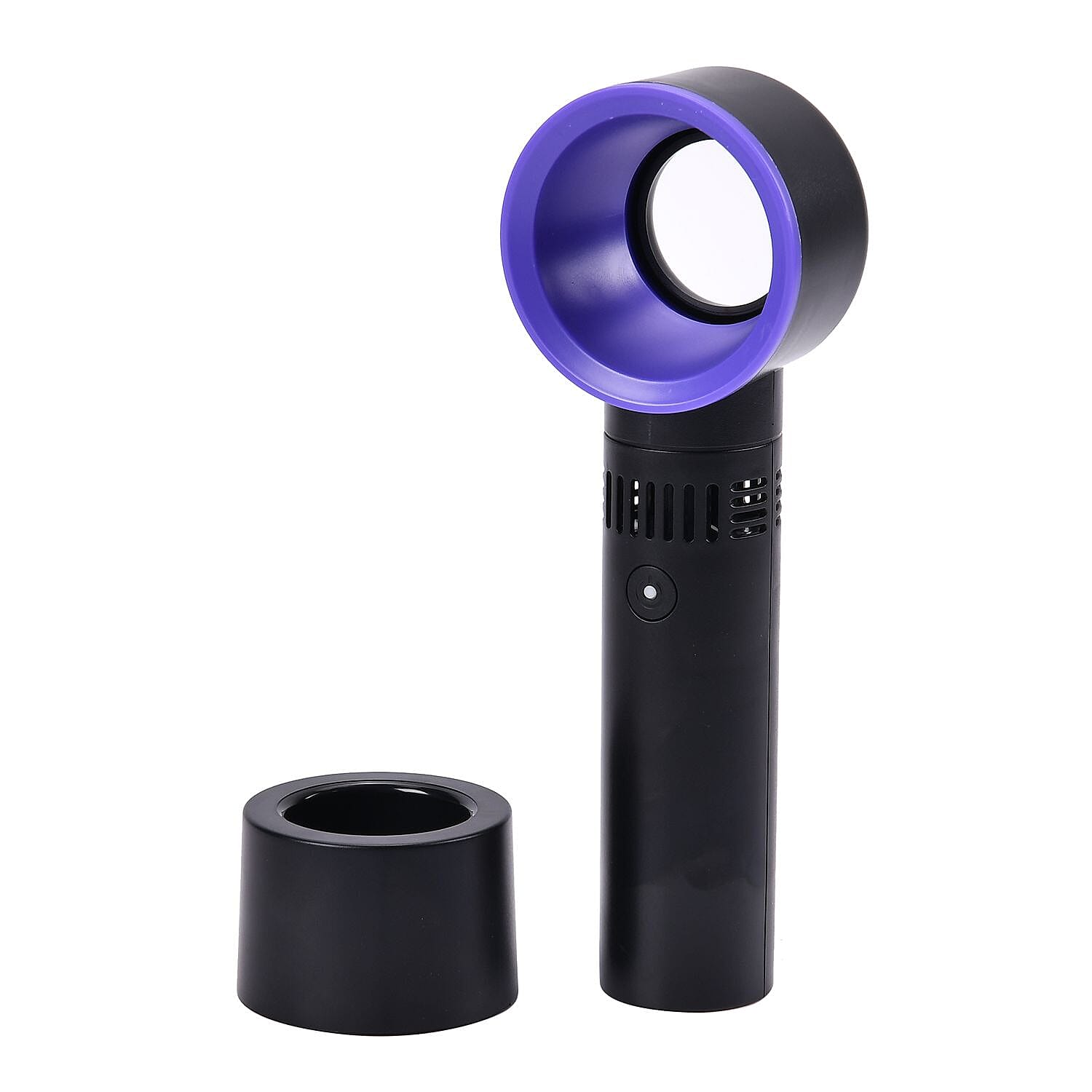 Rechargable Super Quiet Bladeless Fan with 3 Wind Speeds, upto 10HRS Run Time - Black & Blue