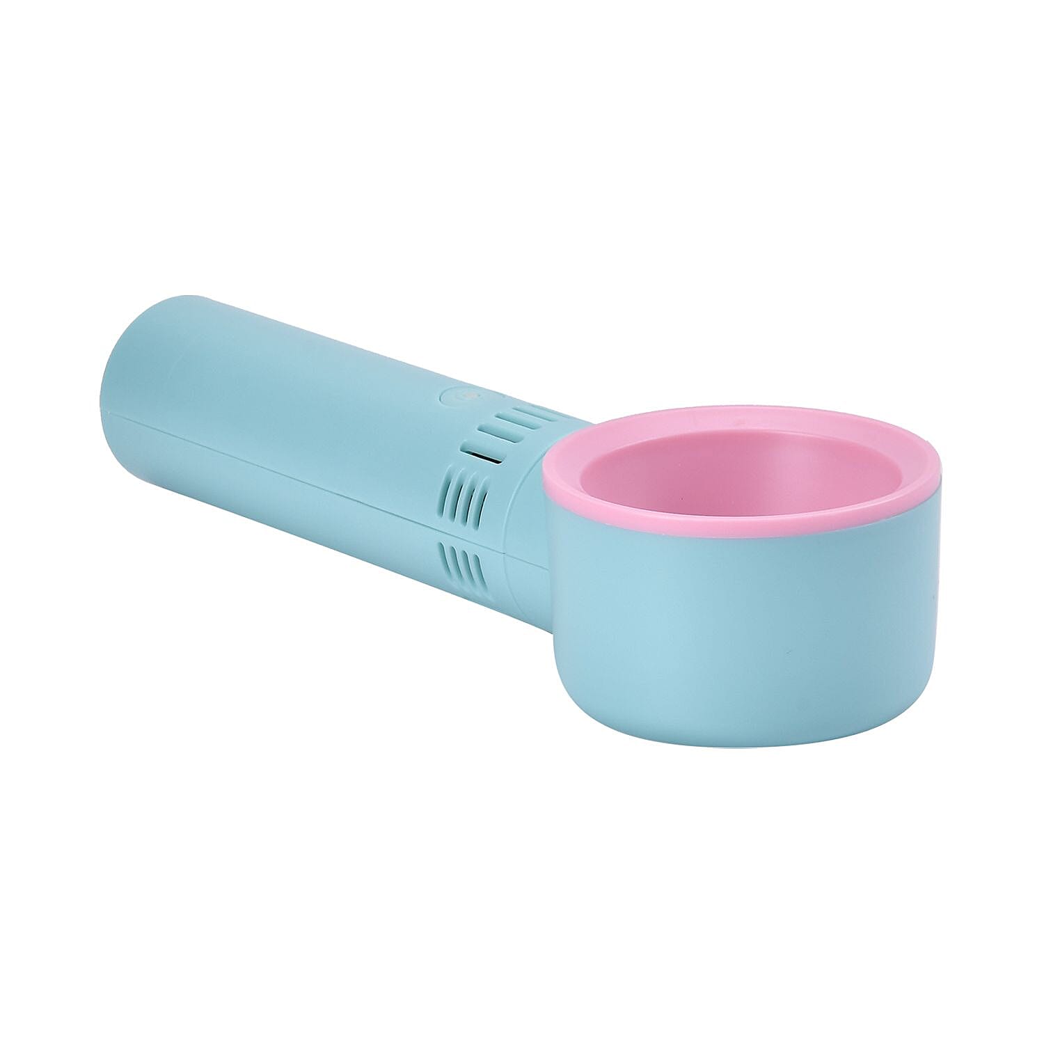 Rechargable Super Quiet Bladless Fan with 3 Wind Speeds, upto 10HRS Run Time - Turquoise and Pink