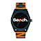 BENCH Orange Dial 3 ATM Water Resistant Watch with Orange Colour Silicone Strap