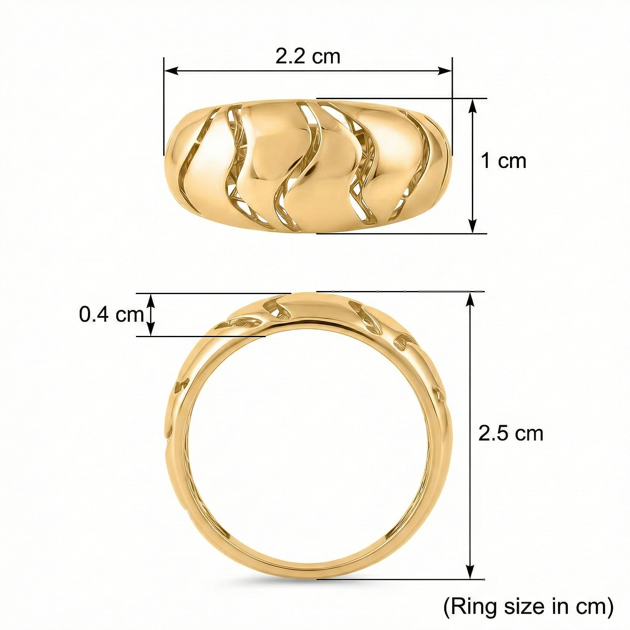 Las Vegas Closeout Deal - 9K Yellow Gold Ring