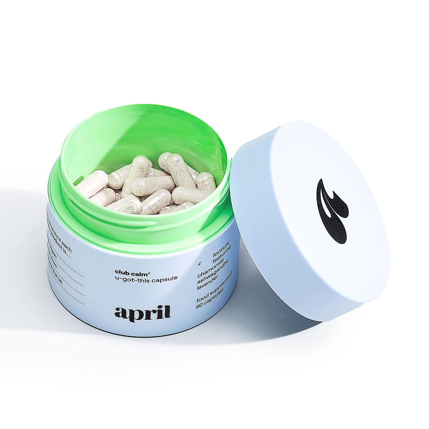 April Supplements- Club Calm Bundle (Incl. (Incl. Pot with Refill Pouch 60 capsules each)