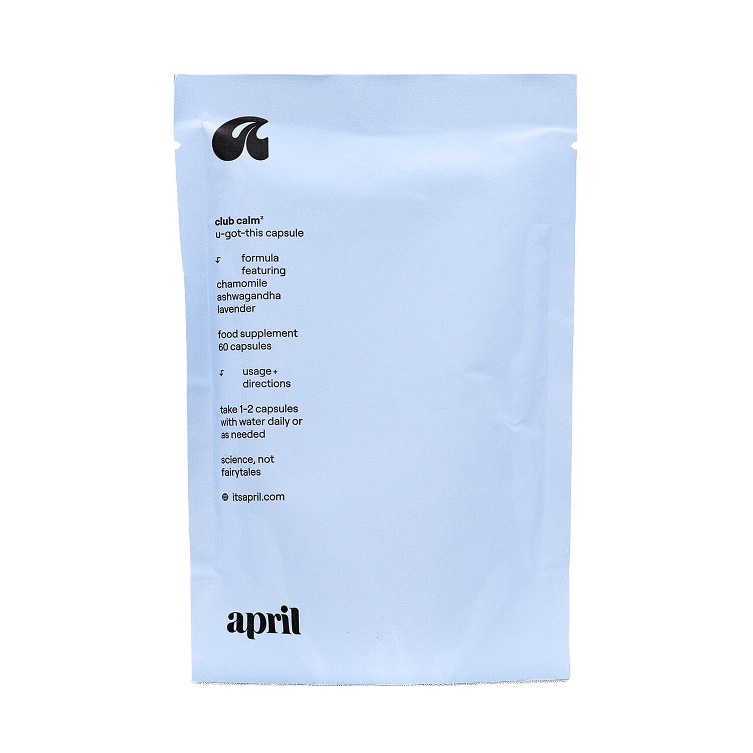 April Supplements- Club Calm Bundle (Incl. (Incl. Pot with Refill Pouch 60 capsules each)