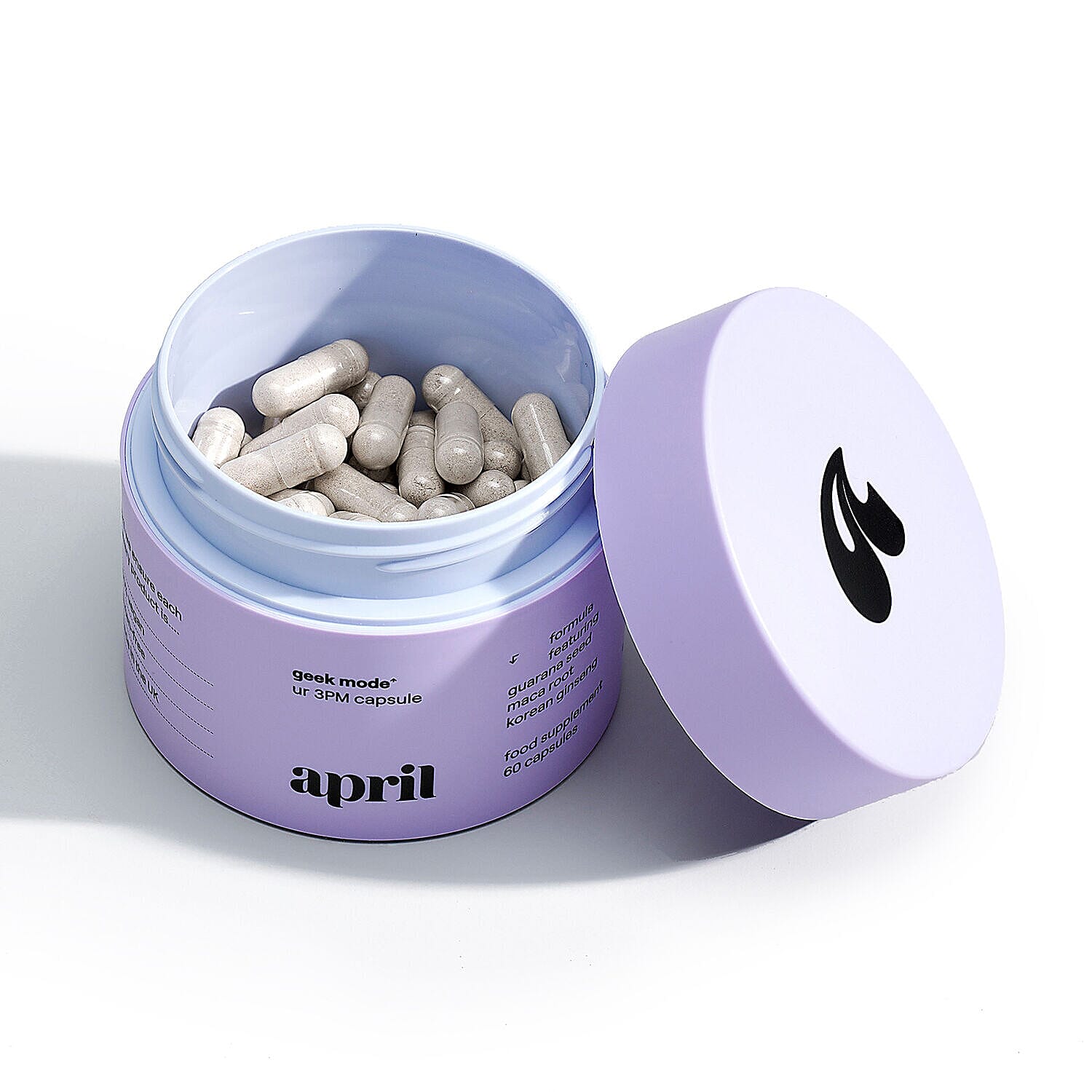 April Supplements Geek Mode Bundle (Incl. Pot with Refill Pouch 60 capsules each)