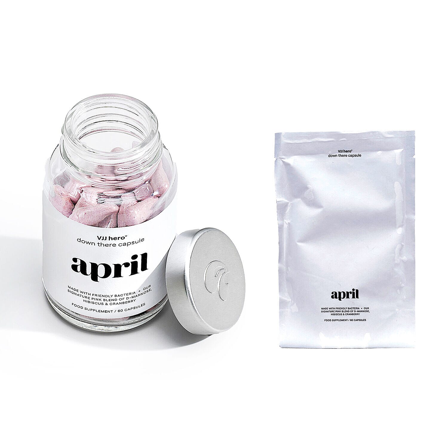 April Supplements VVJ Hero Bundle (Incl. Pot with Refill Pouch 60 capsules each)