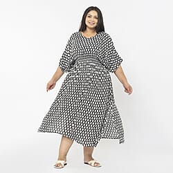 TAMSY Printed Midi Kaftan Dress