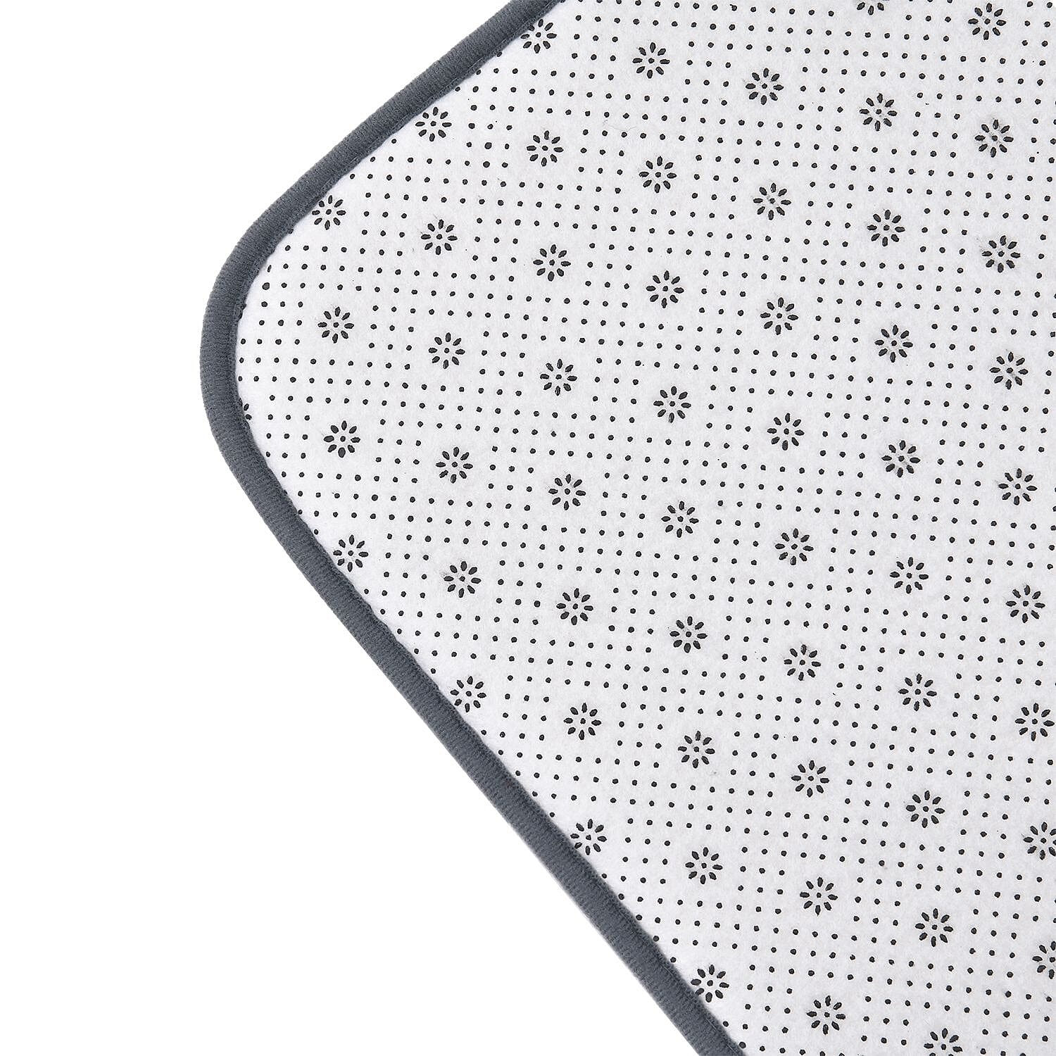 Set of 2 Extra Strong Anti-Slip Bathmat and Toilet Rug - Grey