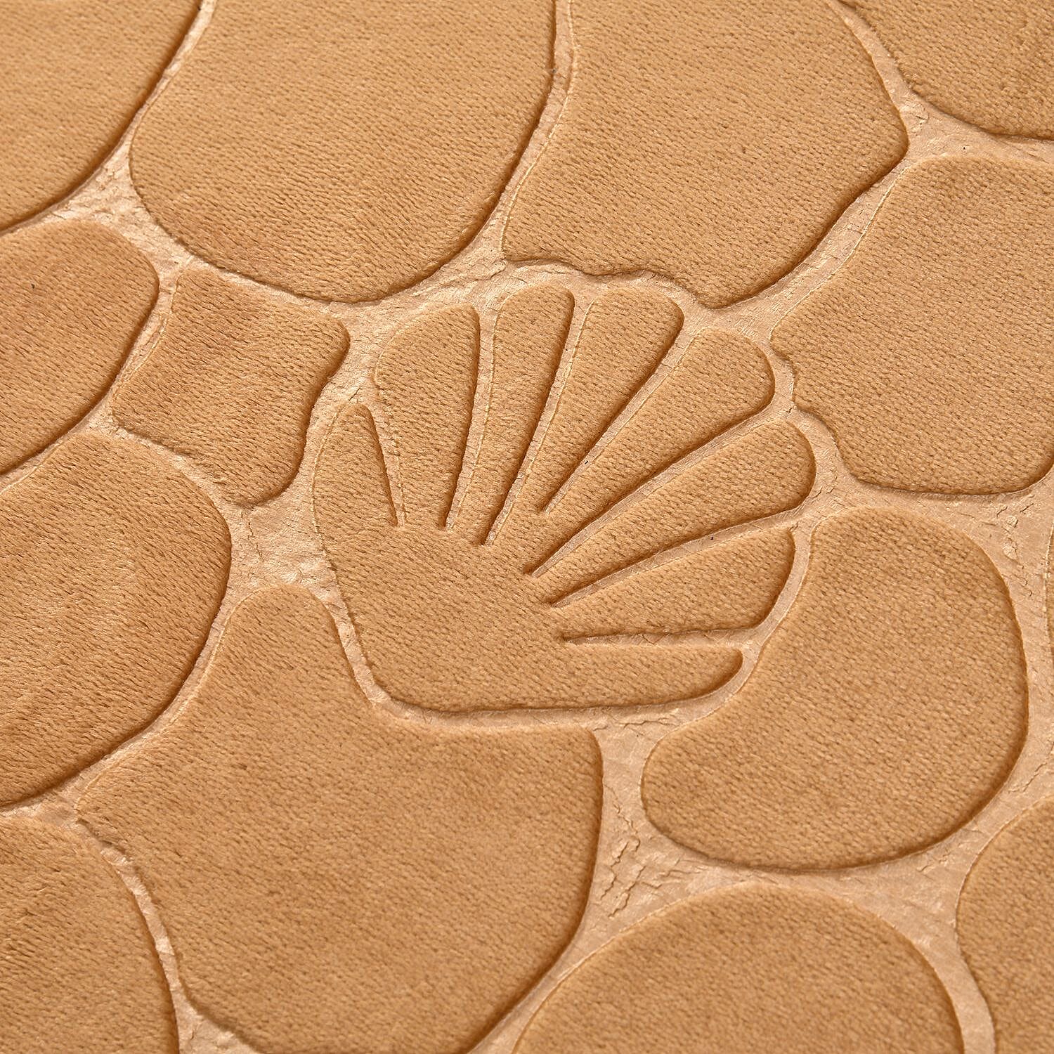 Set of 2 Extra Strong Anti-Slip Bathmat and Toilet Rug - Brown