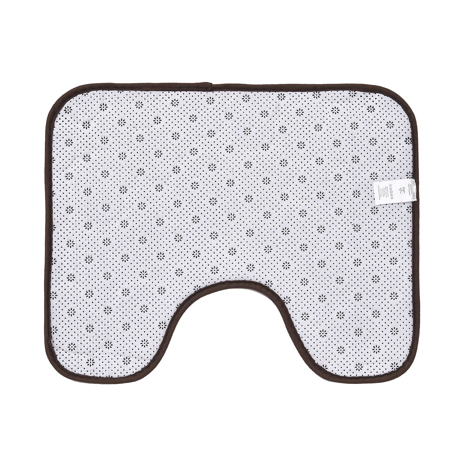 Set of 2 Extra Strong Anti-Slip Bathmat and Toilet Rug - Coffee