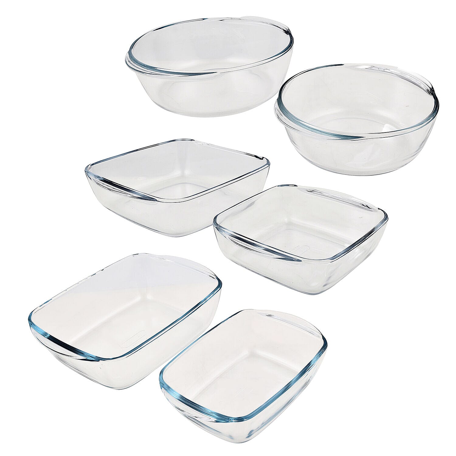 Set of 6 - Pyrex Cook & Store Dishes with Lids - Green