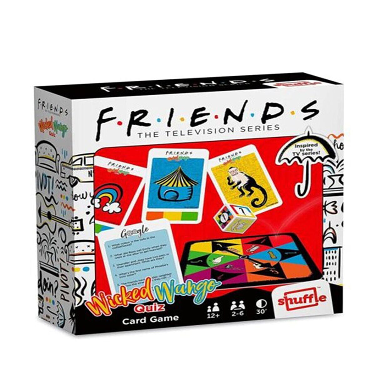 FRIENDS Wicked Wango Quiz Card Game for All Ages Family Game for 2 to 6 Players Based on the Famous Series