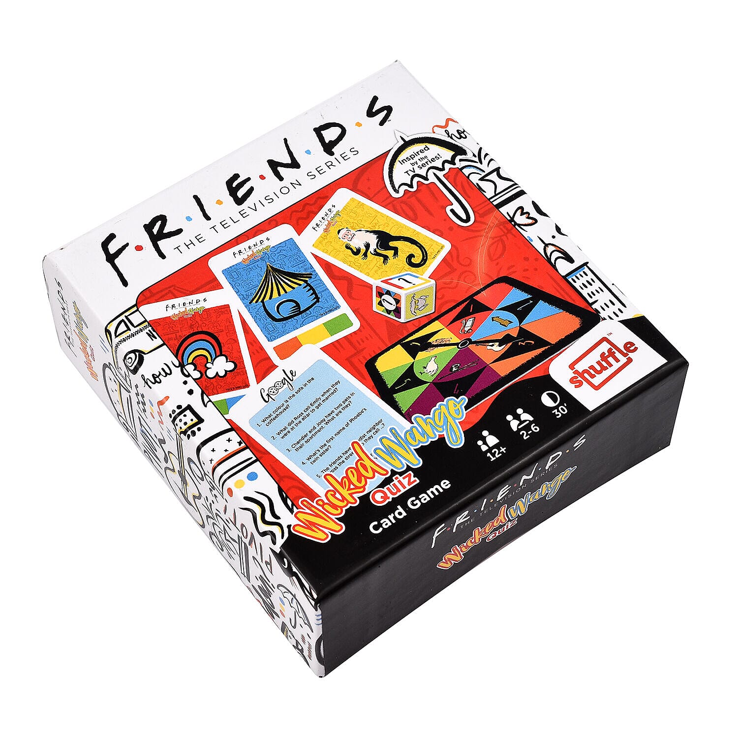 FRIENDS Wicked Wango Quiz Card Game for All Ages Family Game for 2 to 6 Players Based on the Famous Series