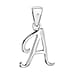 White Diamond  Pendant in Rhodium Overlay Sterling Silver 0.01 ct  0.005  Ct.
