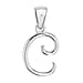 White Diamond  Pendant in Rhodium Overlay Sterling Silver 0.01 ct  0.005  Ct.