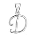 White Diamond  Pendant in Rhodium Overlay Sterling Silver 0.01 ct  0.005  Ct.