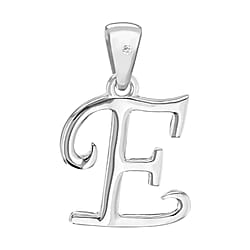 White Diamond  Pendant in Rhodium Overlay Sterling Silver 0.01 ct  0.005  Ct.