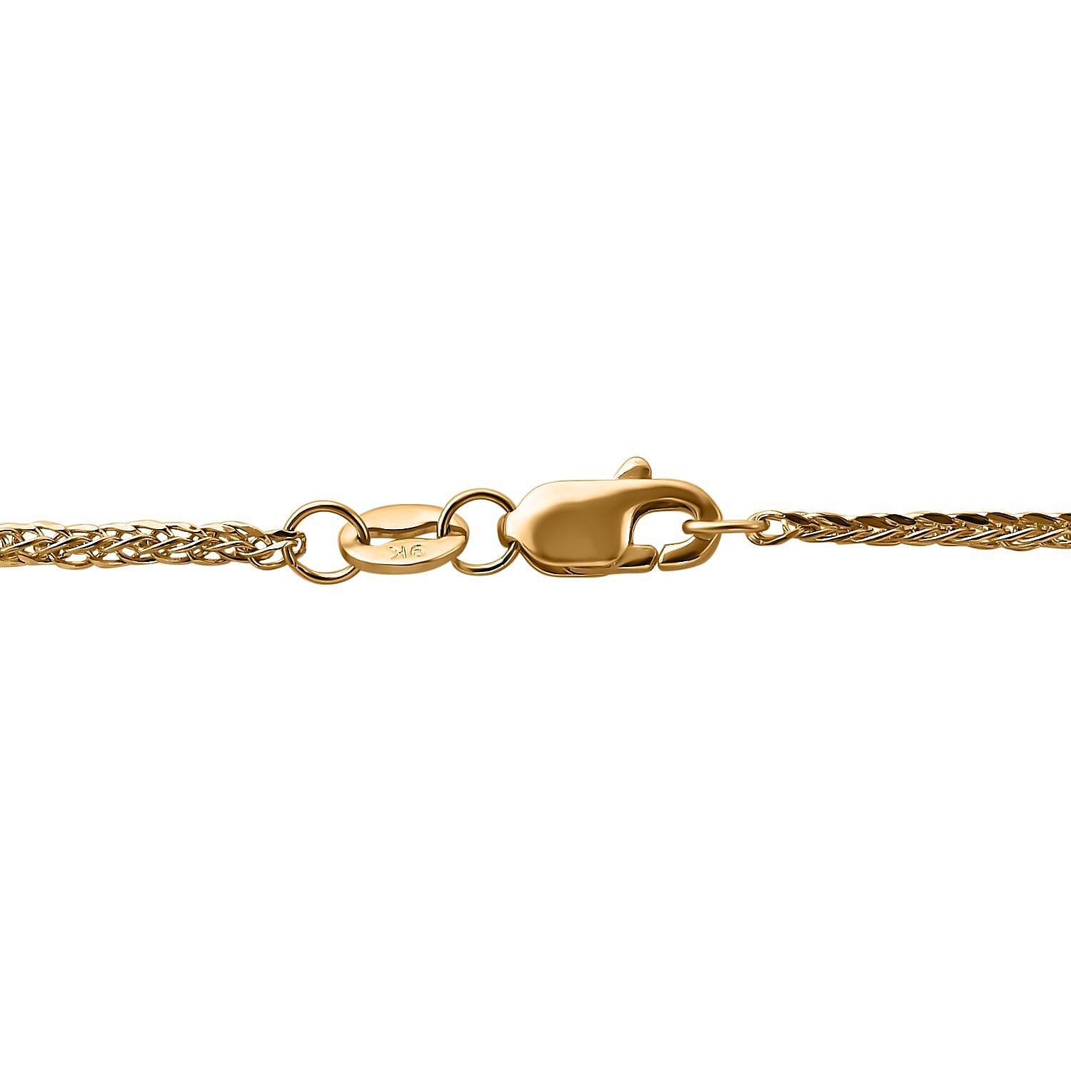 Royal Bali Collection - 9K Yellow Gold Spiga Necklace (Size - 20)