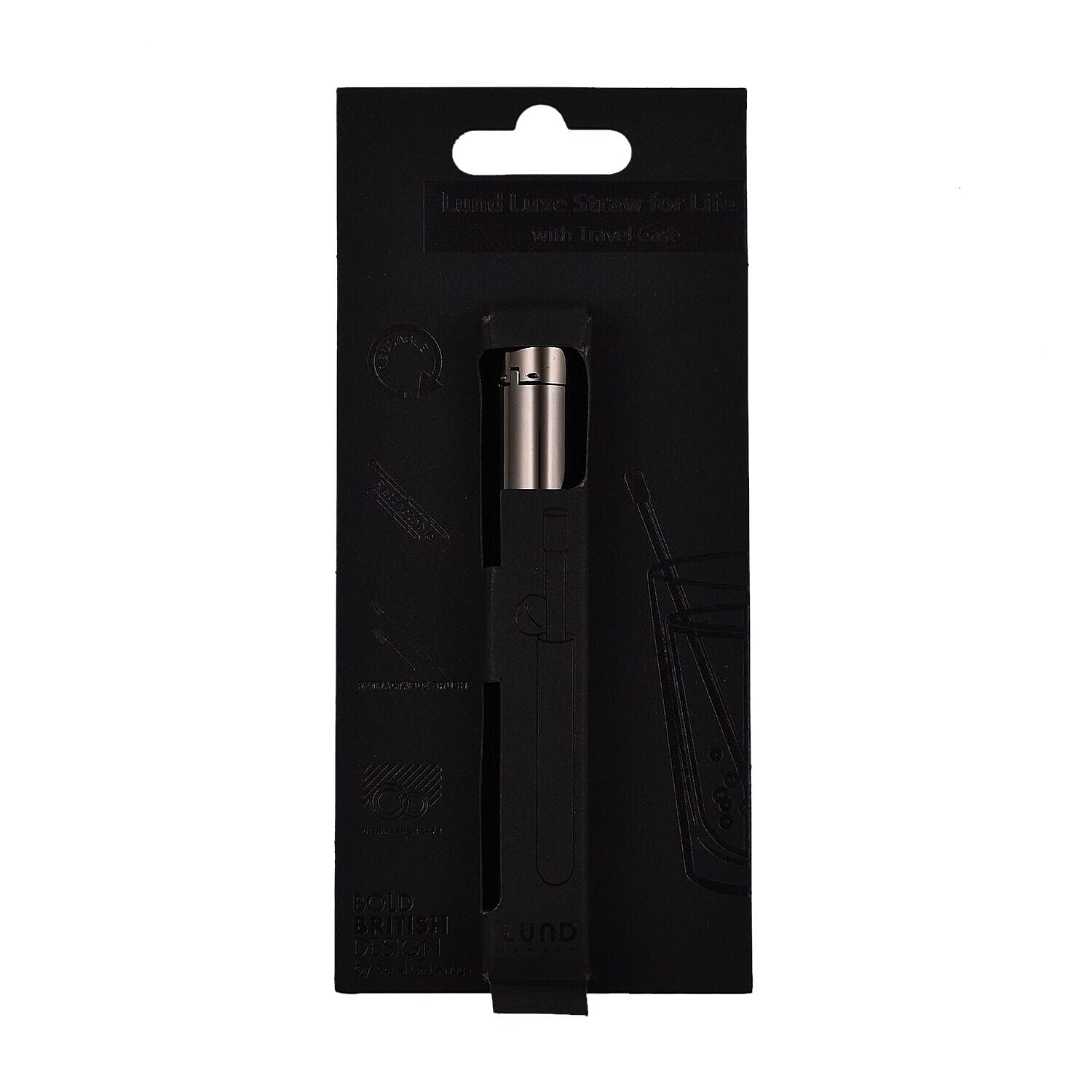 Close Out Deal - Lund-London-Luxe Straws For Life CDU with Cleaning Brass and Travel Case- Multi (Colours May Vary)