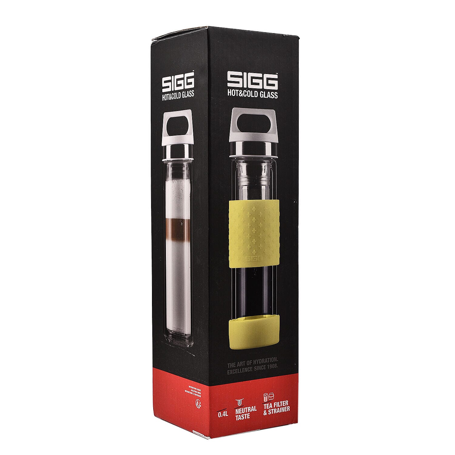 SIGG Hot & Cold Thermo Flask Lemon Yellow Bottle (400 ml) - Yellow