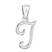 White Diamond  Pendant in Rhodium Overlay Sterling Silver 0.01 ct  0.005  Ct.