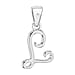 White Diamond  Pendant in Rhodium Overlay Sterling Silver 0.01 ct  0.005  Ct.