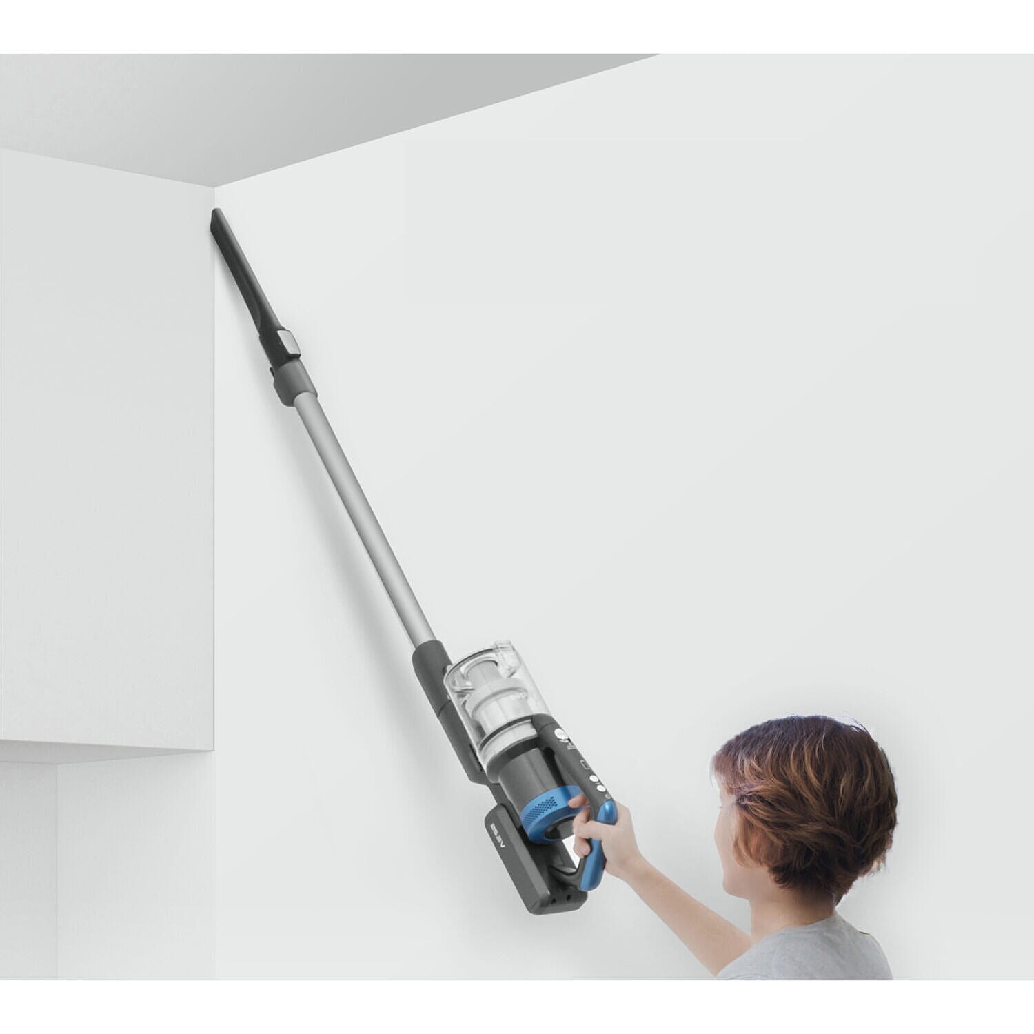 Midea - Pro Cordless Vaccum Cleaner - 60 min Run Time (Size 110x22 cm) - Black & Blue