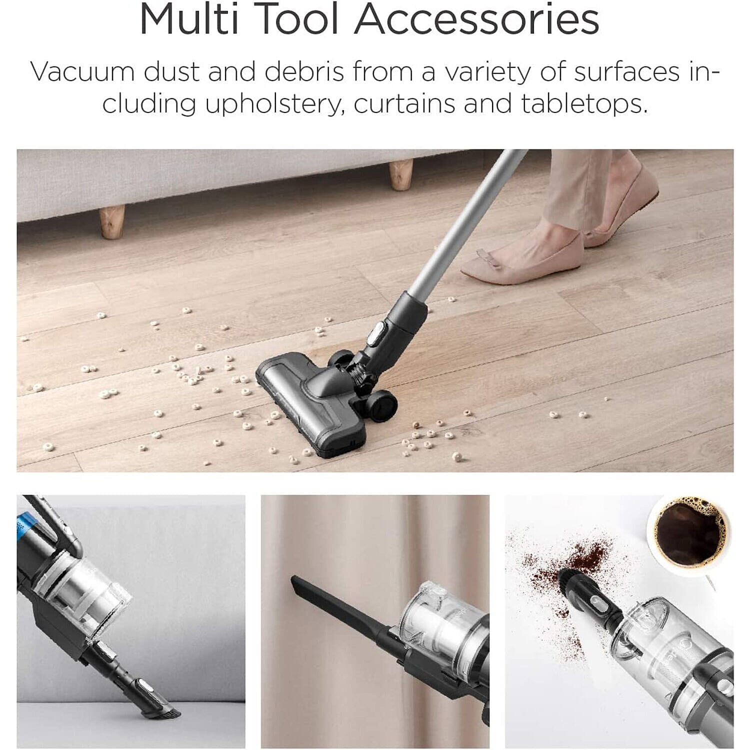 Midea - Pro Cordless Vaccum Cleaner - 60 min Run Time (Size 110x22 cm) - Black & Blue