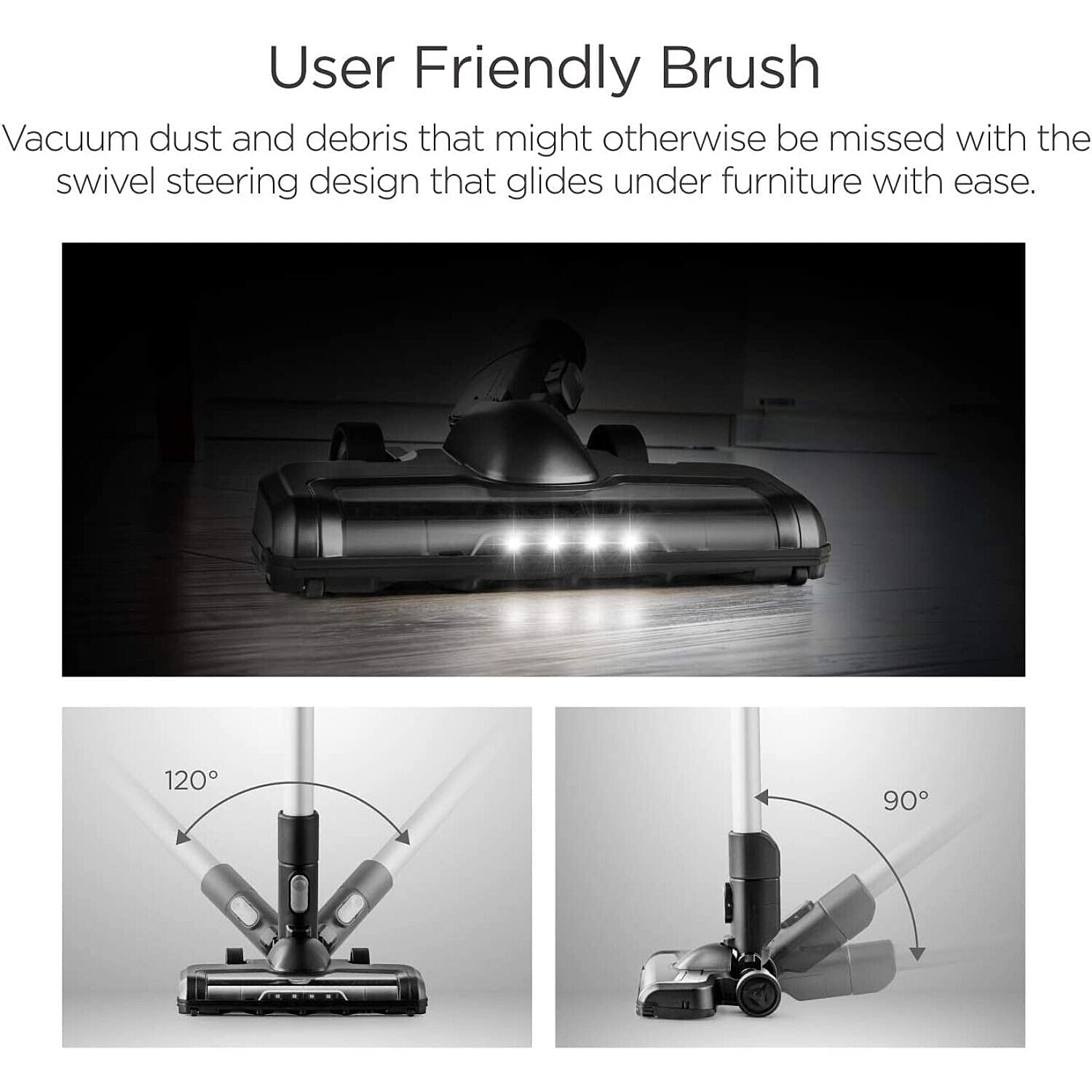 Midea - Pro Cordless Vaccum Cleaner - 60 min Run Time (Size 110x22 cm) - Black & Blue