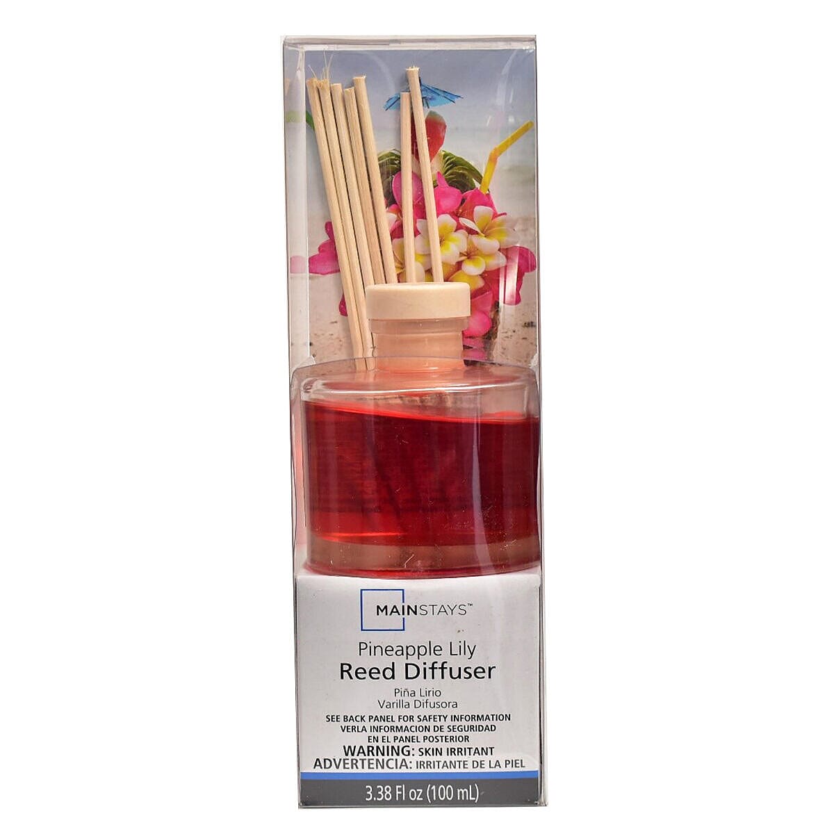 Biggest Home CloseOut - Reed Diffuser in Glass Jar with 7 Reeds Sticks (100ml) - Pineapple Lilly