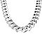 Italian Made-Yellow Gold Overlay Sterling Silver Curb Necklace (Size - 20), Silver Wt. 121.18 Gms