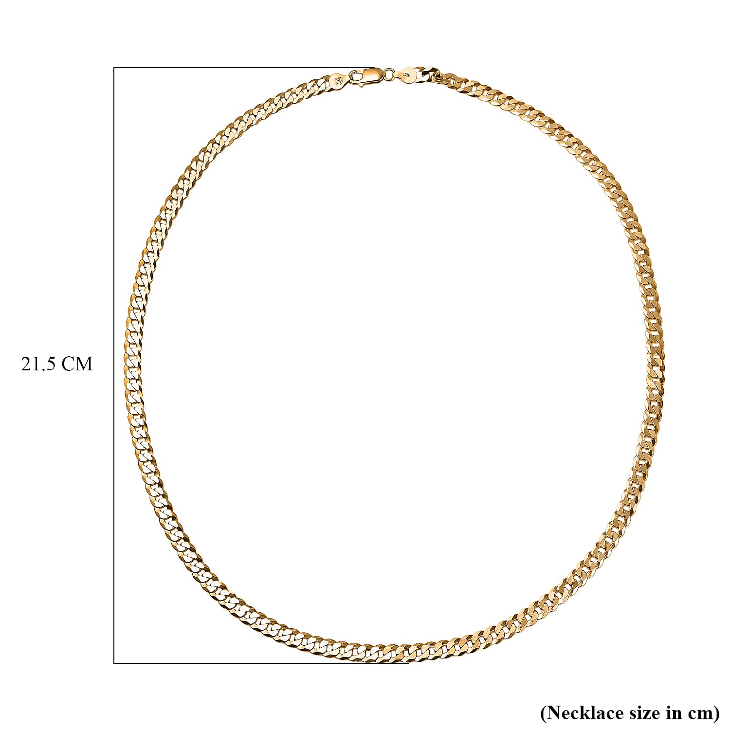 Italian Made Closeout Deal - Gold Overlay Sterling Silver Necklace (Size - 24), Silver Wt. 24.11 Gms