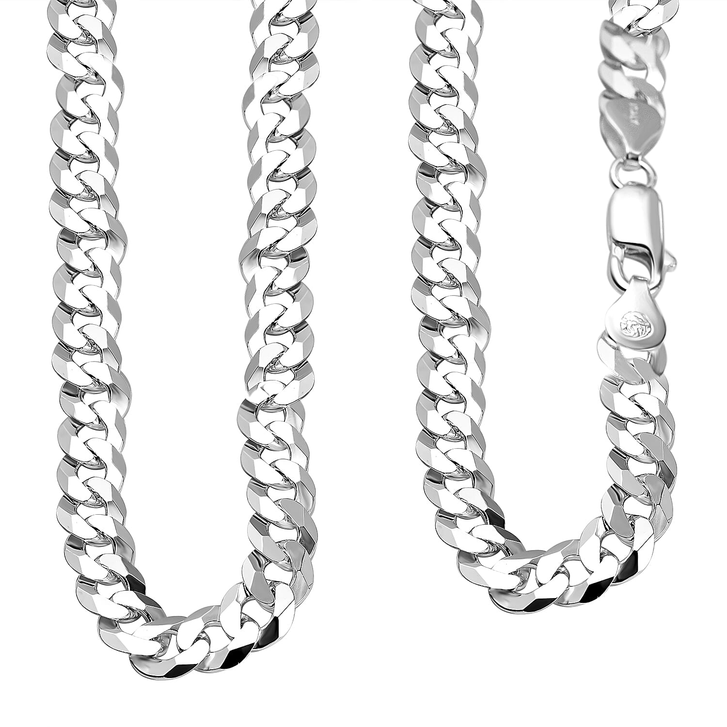Mega Close Out - Sterling Silver Curb Necklace (Size - 20), Silver Wt. 26.70 Gms