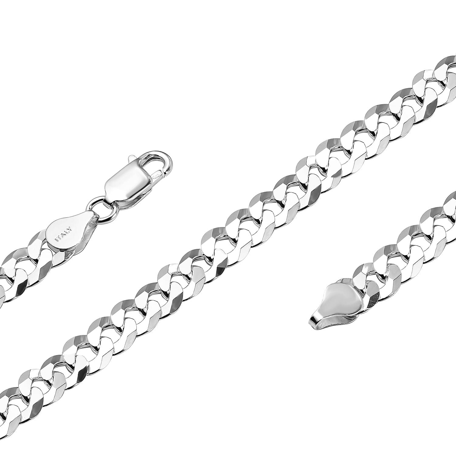 Mega Close Out - Sterling Silver Curb Necklace (Size - 20), Silver Wt. 26.70 Gms